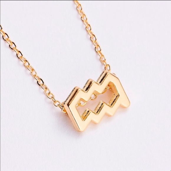 Dainty Aquarius Zodiac Star Sign Necklace ♒️ - Picture 2 of 2